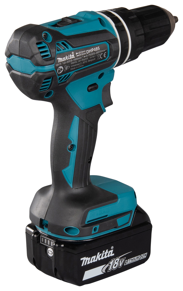 Impact drill Makita DHP485RTJ 18V, carbon brushless, 2x5,0Ah, 50/27 Nm, 1,7kg