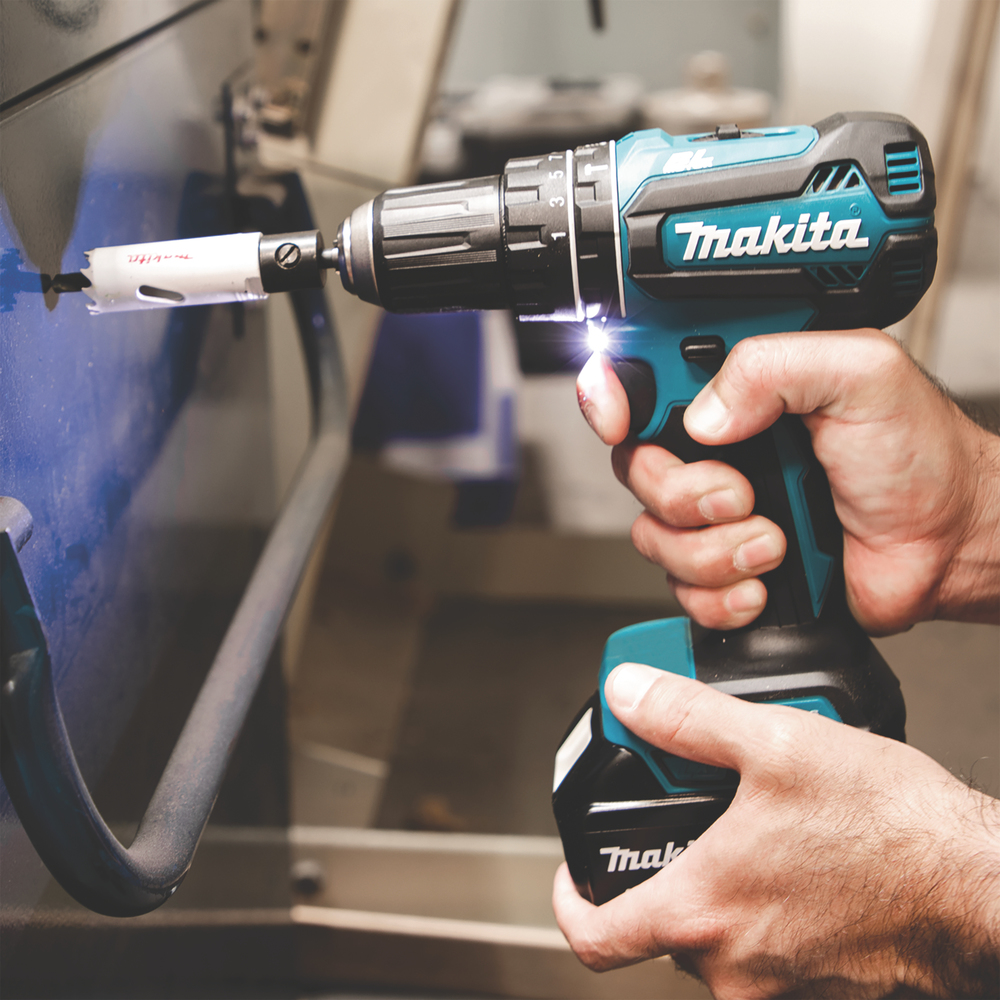 Impact drill Makita DHP485RTJ 18V, carbon brushless, 2x5,0Ah, 50/27 Nm, 1,7kg