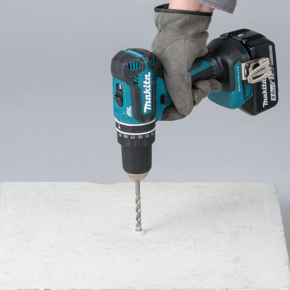 Impact drill Makita DHP485RTJ 18V, carbon brushless, 2x5,0Ah, 50/27 Nm, 1,7kg
