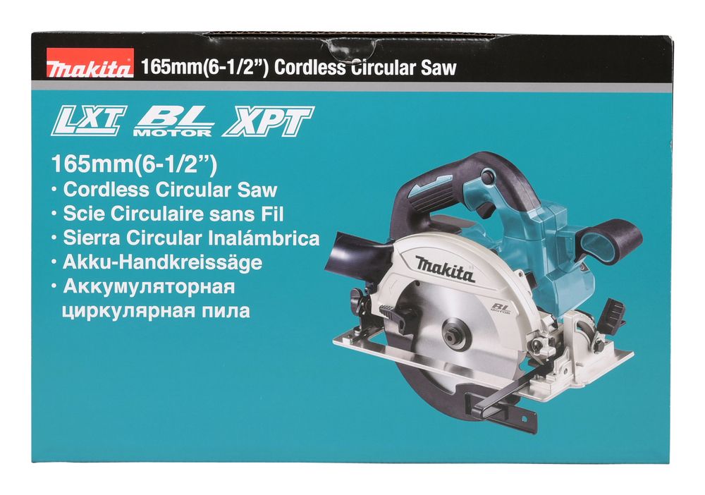 Pyörösaha puulle Makita DHS660Z 18V, hiiliharjaton, sahaus 57mm, terä 165x20 Z=25. Runkoversio