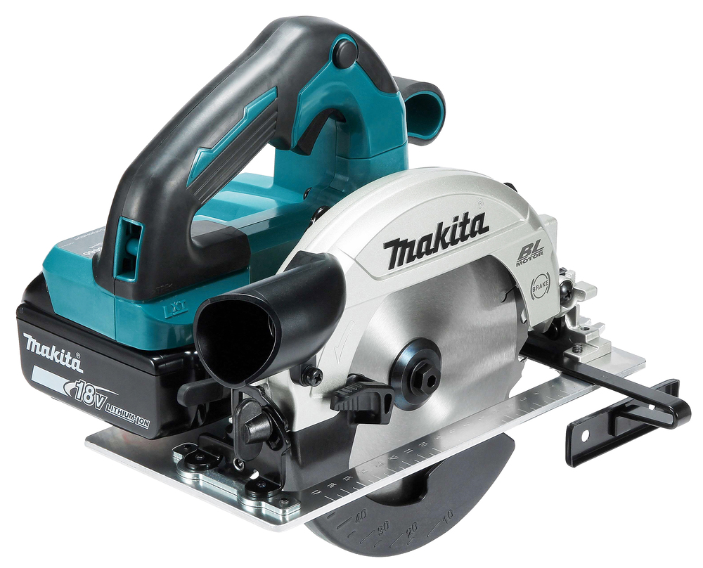 Pyörösaha puulle Makita DHS660Z 18V, hiiliharjaton, sahaus 57mm, terä 165x20 Z=25. Runkoversio