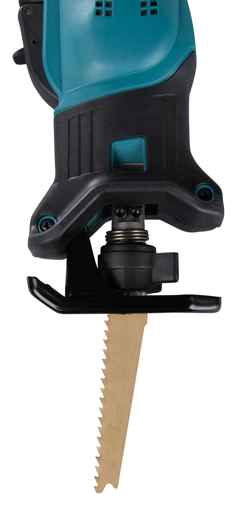 Puukkosaha Makita DJR183Z 18V, kaksi käyttökytkintä, 1,7kg, puukkosahanterille. Runkoversio