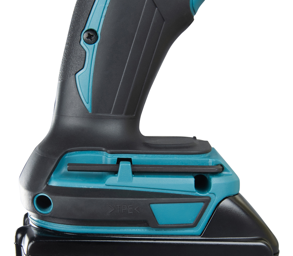 Puukkosaha Makita DJR185Z 18V, kaksi käyttökytkintä, 1,7kg, pisto- ja puukkosahanterille. Runkoversio