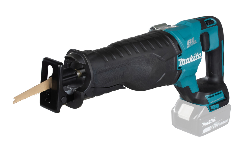 Puukkosaha Makita DJR187Z 18V, hiiliharjaton, iskun pituus 32mm, 3,6kg. Runkoversio