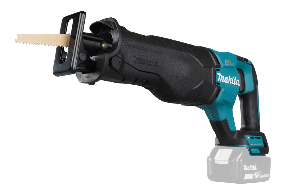 Puukkosaha Makita DJR187Z 18V, hiiliharjaton, iskun pituus 32mm, 3,6kg. Runkoversio