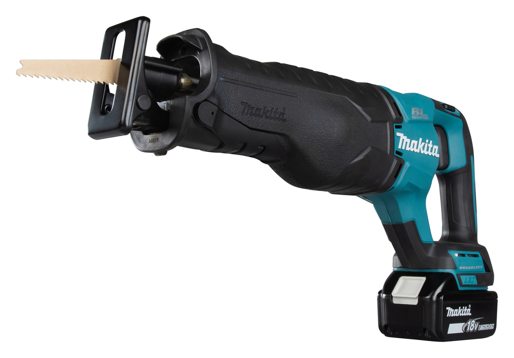 Puukkosaha Makita DJR187Z 18V, hiiliharjaton, iskun pituus 32mm, 3,6kg. Runkoversio