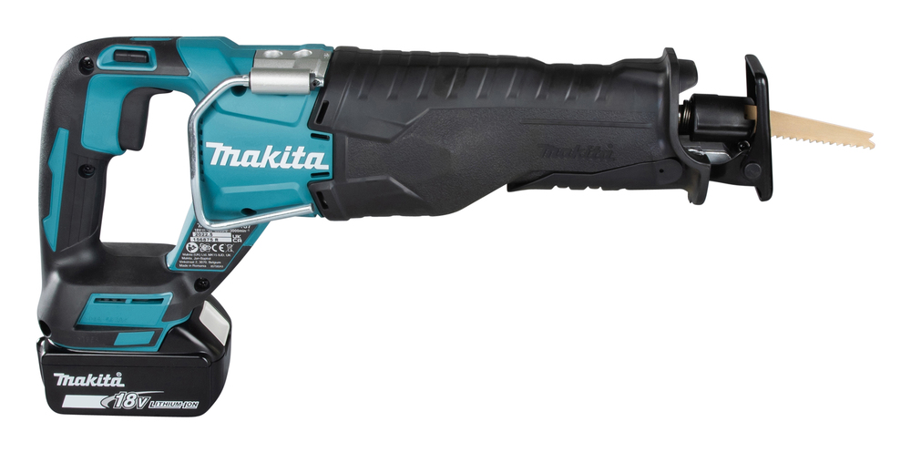 Puukkosaha Makita DJR187Z 18V, hiiliharjaton, iskun pituus 32mm, 3,6kg. Runkoversio