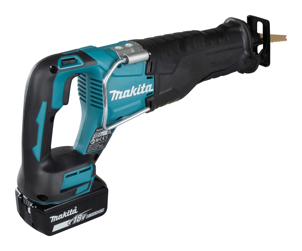Puukkosaha Makita DJR187Z 18V, hiiliharjaton, iskun pituus 32mm, 3,6kg. Runkoversio
