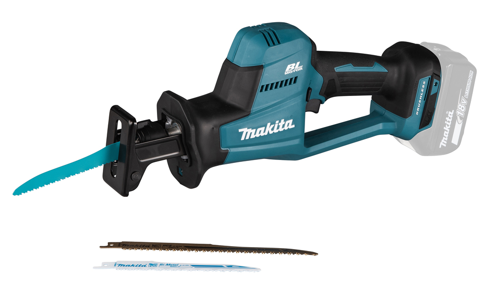 Puukkosaha Makita DJR189Z 18V, hiiliharjaton, iskun pituus 22mm, 2,6kg. Runkoversio