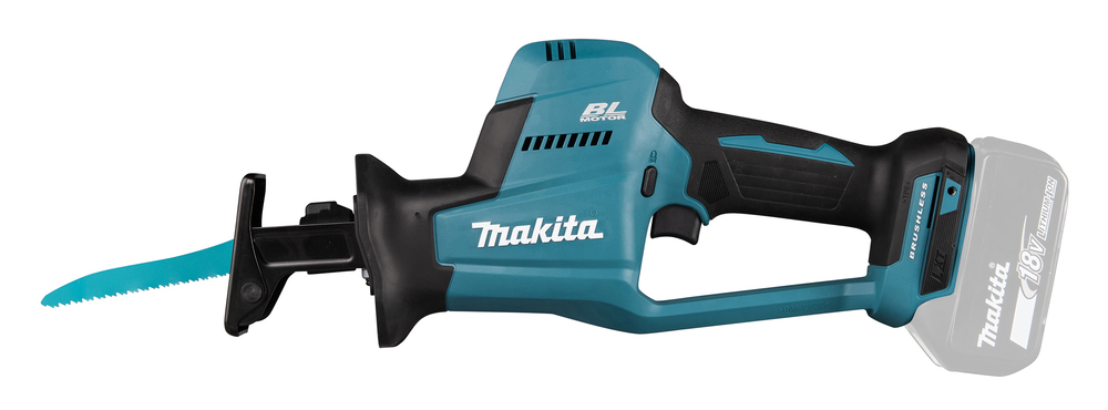 Puukkosaha Makita DJR189Z 18V, hiiliharjaton, iskun pituus 22mm, 2,6kg. Runkoversio