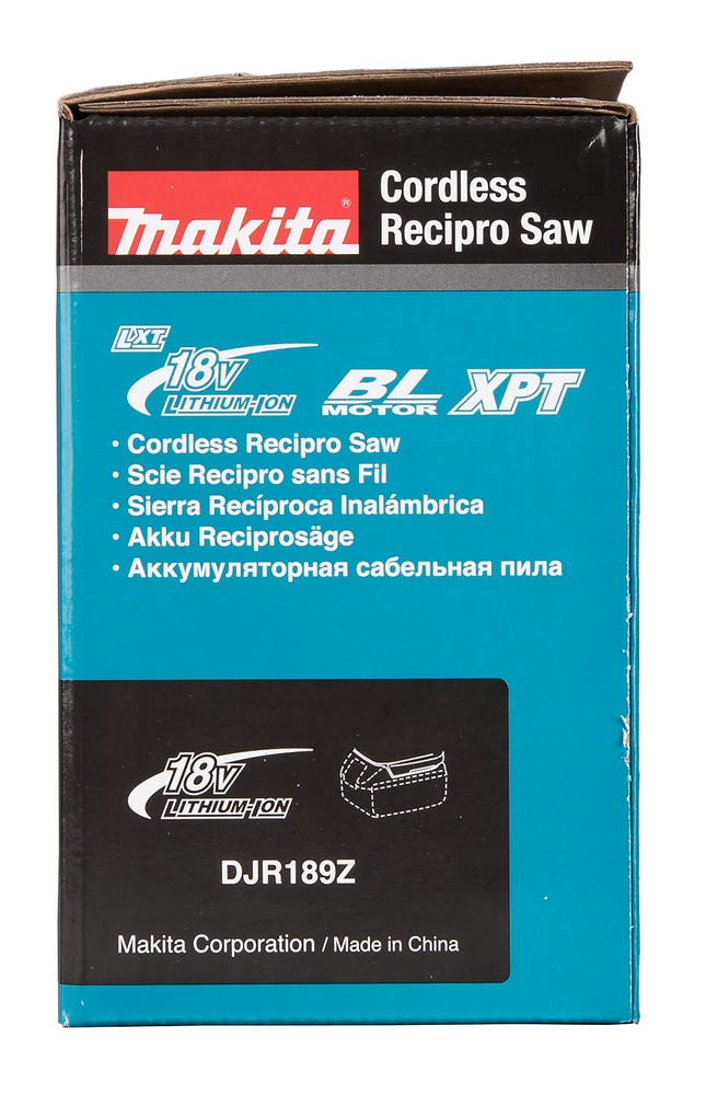 Puukkosaha Makita DJR189Z 18V, hiiliharjaton, iskun pituus 22mm, 2,6kg. Runkoversio