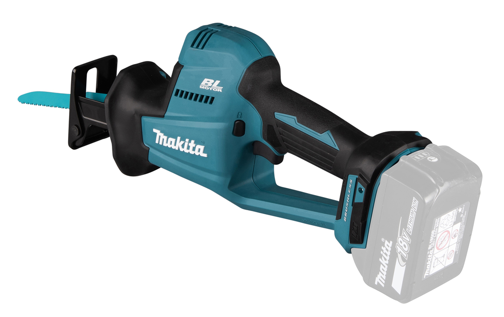 Puukkosaha Makita DJR189Z 18V, hiiliharjaton, iskun pituus 22mm, 2,6kg. Runkoversio