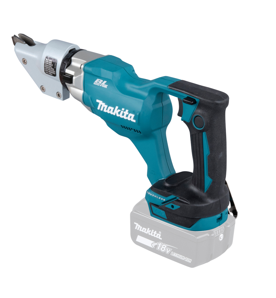 Makita DJS200Z 18V borstlös skivfräs, rakt snitt, plåt 2,0mm, RST 1,6mm, 2,7kg. Version med kaross
