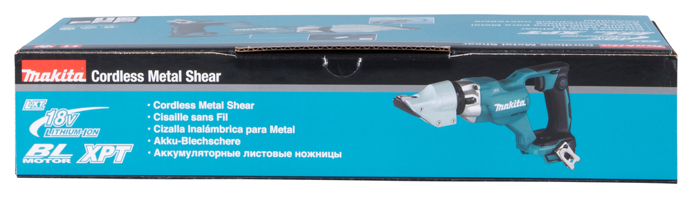 Makita DJS200Z 18V borstlös skivfräs, rakt snitt, plåt 2,0mm, RST 1,6mm, 2,7kg. Version med kaross