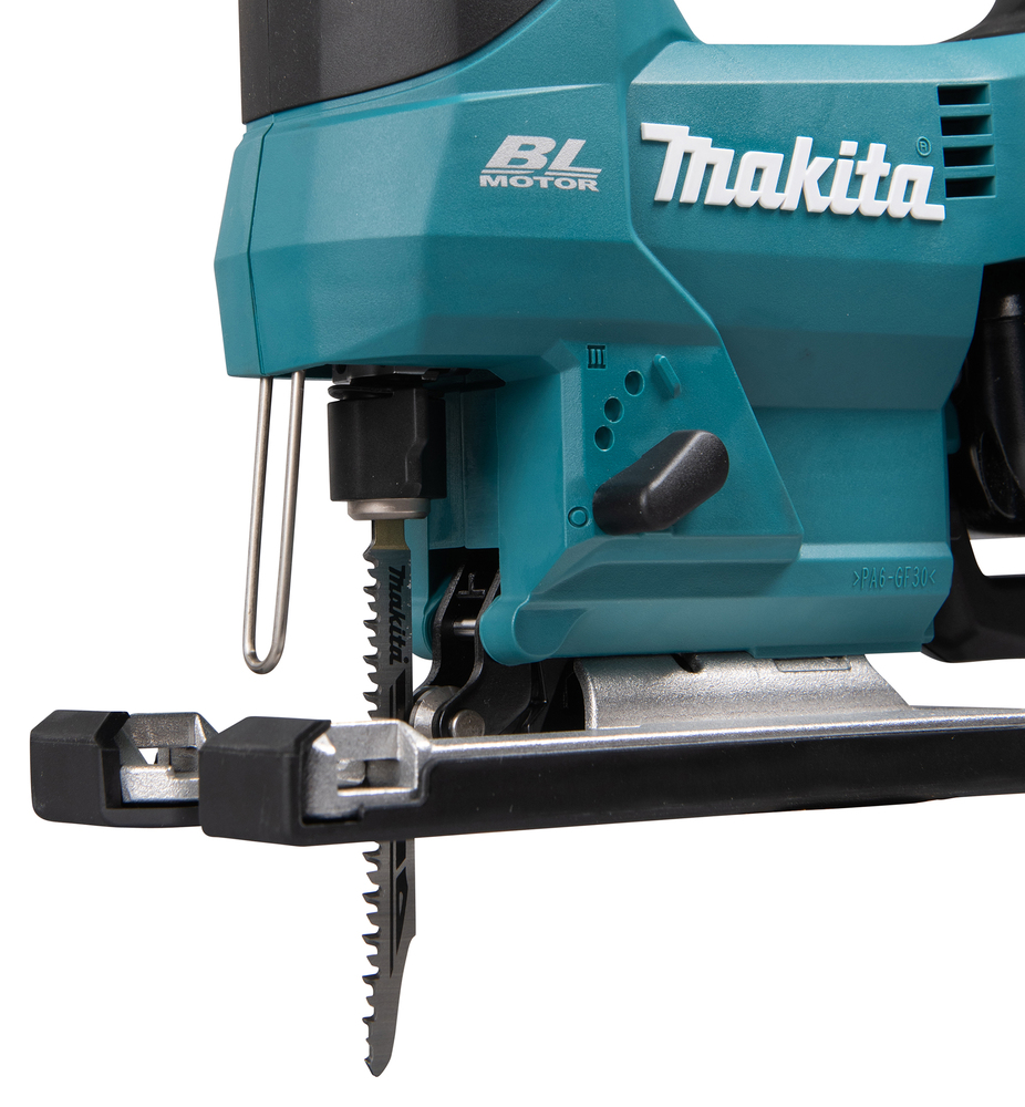 Jigsaw 18V, carbon brushless, curved handle, infinitely variable adjustment via control switch. Body version DJV184Z