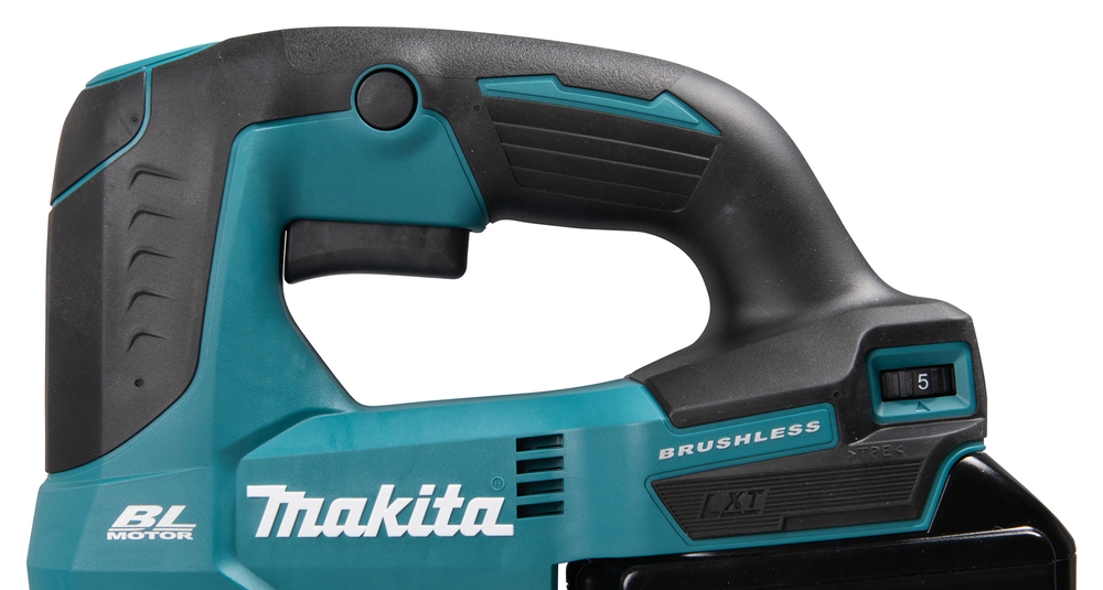 Jigsaw 18V, carbon brushless, curved handle, infinitely variable adjustment via control switch. Body version DJV184Z