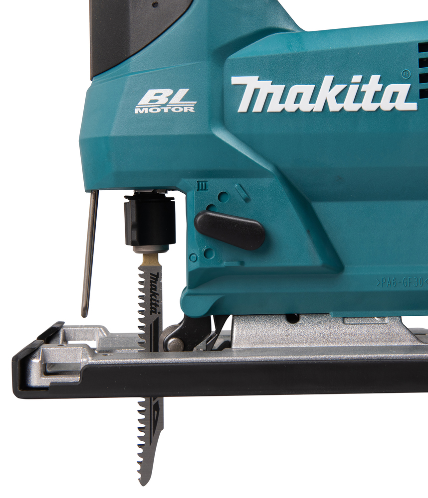 Jigsaw 18V, carbon brushless, curved handle, infinitely variable adjustment via control switch. Body version DJV184Z