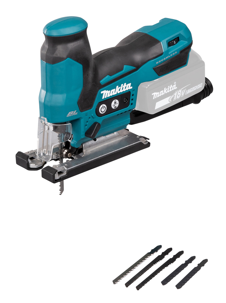 Jigsaw Makita DJV185Z 18V, straight body, 23mm stroke, carbon brushless. Body version
