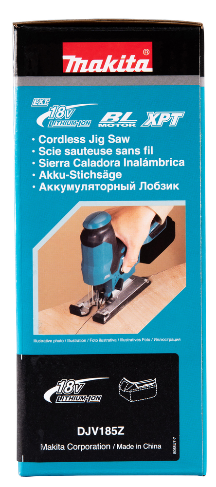 Jigsaw Makita DJV185Z 18V, straight body, 23mm stroke, carbon brushless. Body version