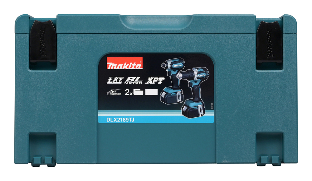 Machine set Makita DLX2189TJ 18V, DDF484, DTD153. Two 5,0Ah batteries and charger