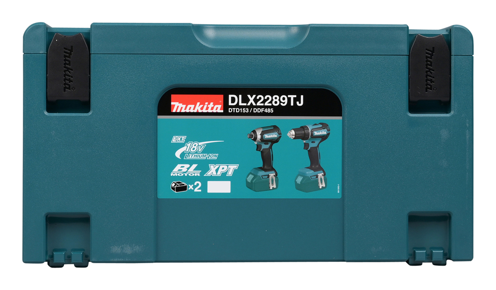 Machine set Makita DLX2289TJ 18V DDF485, DTD153. Two 5,0Ah batteries and charger
