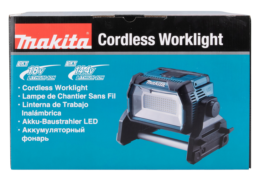 Työmaavalaisin Makita DML809 2xLXT akku/230V. 2500/5000/10000 Lumen. Runkoversio