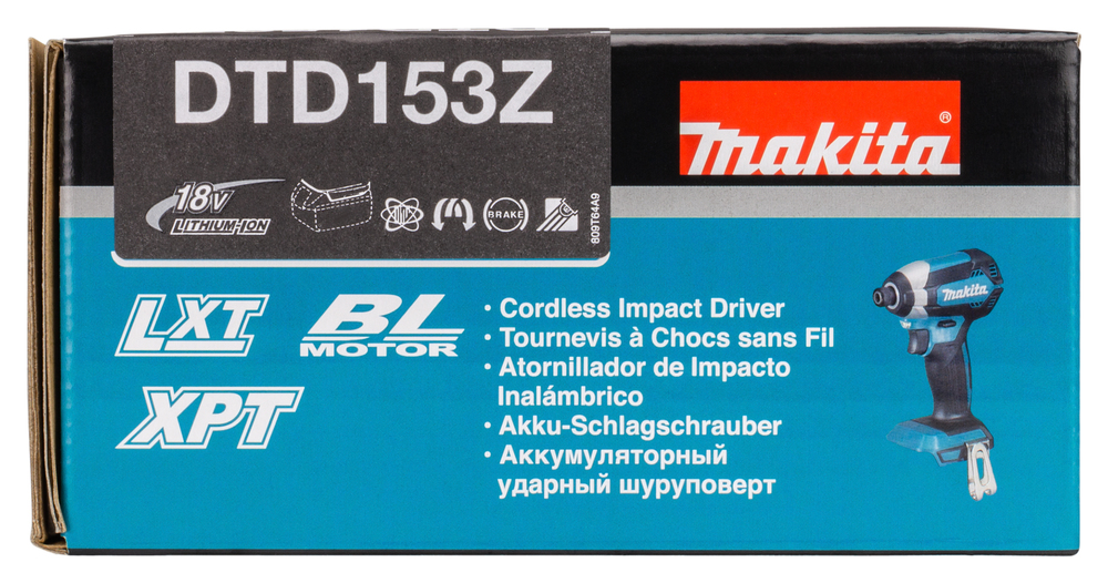 Iskevä ruuvinväännin Makita DTD153Z 18V hiiliharjaton, 170Nm. Runkoversio
