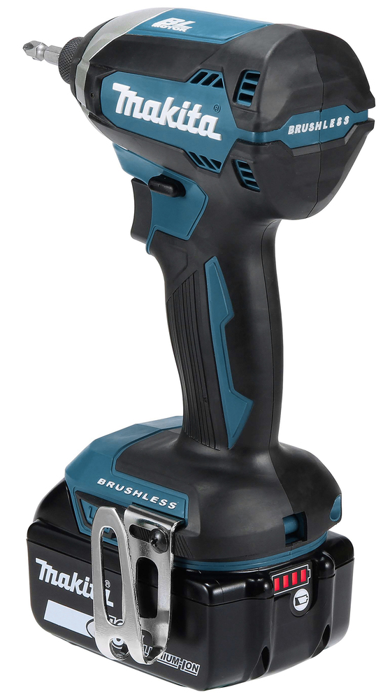Iskevä ruuvinväännin Makita DTD153RTJ 18V, hiiliharjaton, 2x5,0Ah, 170Nm