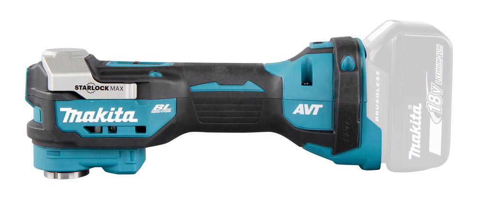 Monitoimikone Makita DTM52Z 18V hiiliharjaton, Starlock Max, 10000-20000 liikettä/min, liike 3,6°. Runkoversio