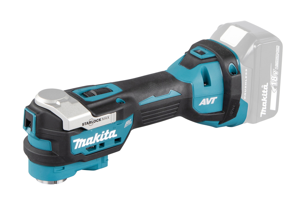 Multi-tasker Makita DTM52Z 18V brushless, Starlock Max, 10000-20000 movements/min, movement 3,6°. Body version