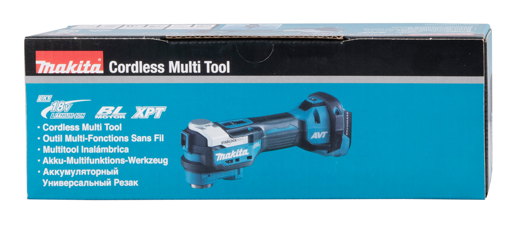 Monitoimikone Makita DTM52Z 18V hiiliharjaton, Starlock Max, 10000-20000 liikettä/min, liike 3,6°. Runkoversio