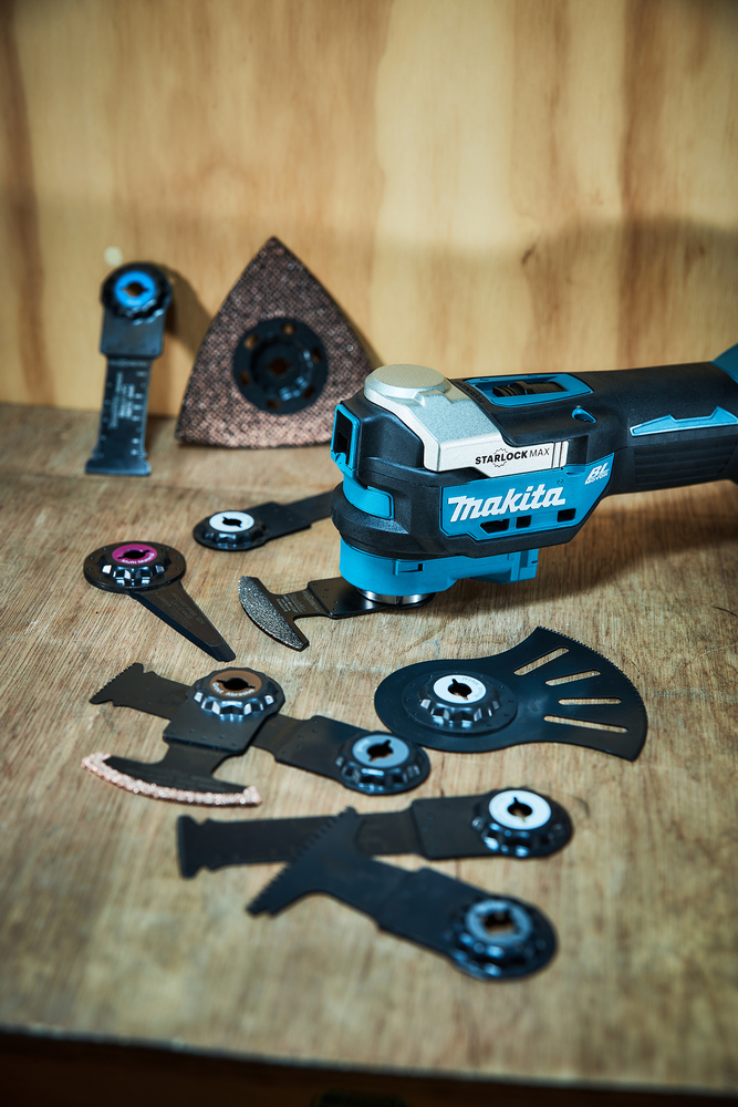 Monitoimikone Makita DTM52Z 18V hiiliharjaton, Starlock Max, 10000-20000 liikettä/min, liike 3,6°. Runkoversio