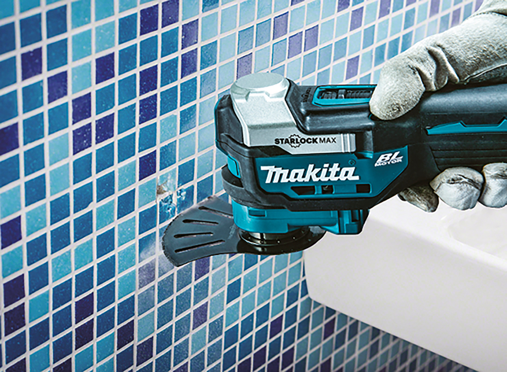 Monitoimikone Makita DTM52Z 18V hiiliharjaton, Starlock Max, 10000-20000 liikettä/min, liike 3,6°. Runkoversio