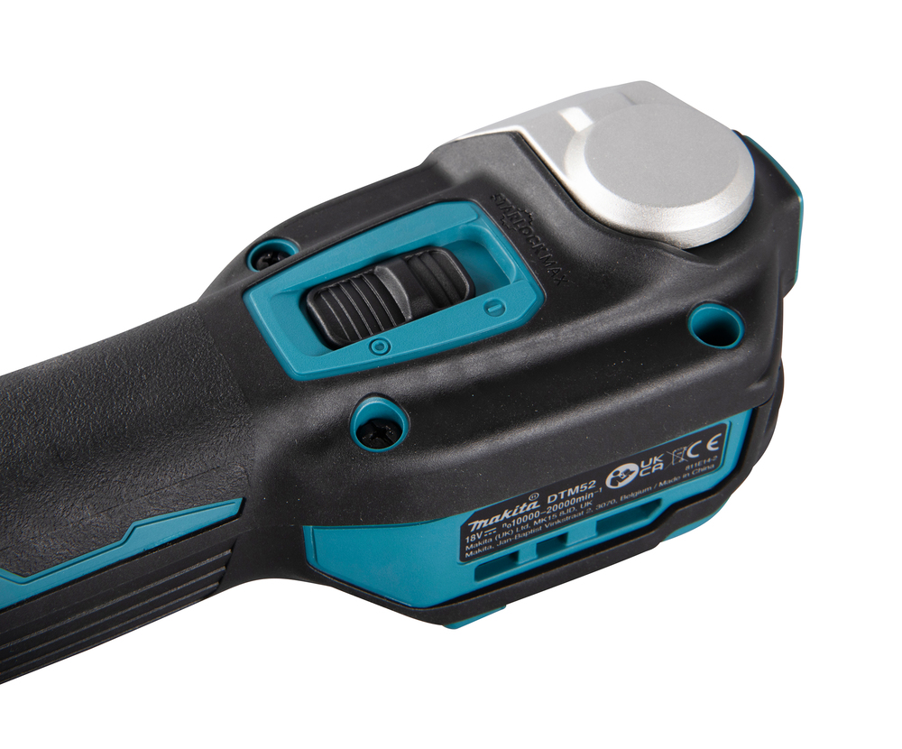 Monitoimikone Makita DTM52Z 18V hiiliharjaton, Starlock Max, 10000-20000 liikettä/min, liike 3,6°. Runkoversio