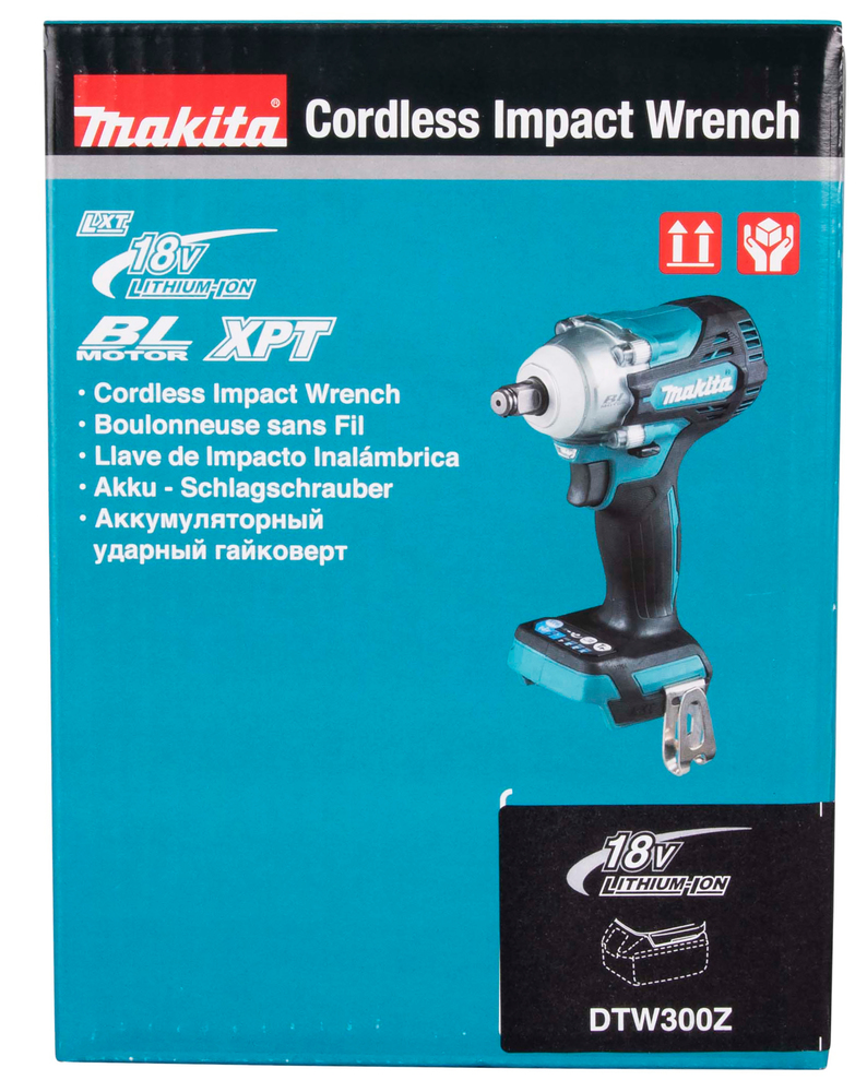 Iskevä mutterinväännin Makita DTW300Z 18V 1/2" 330 Nm