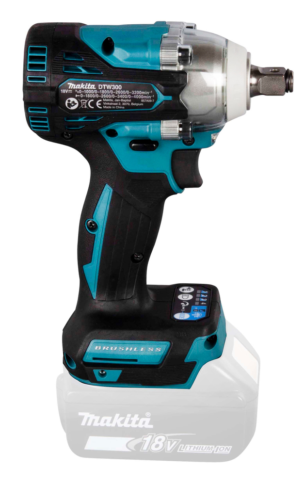 Iskevä mutterinväännin Makita DTW300Z 18V 1/2" 330 Nm