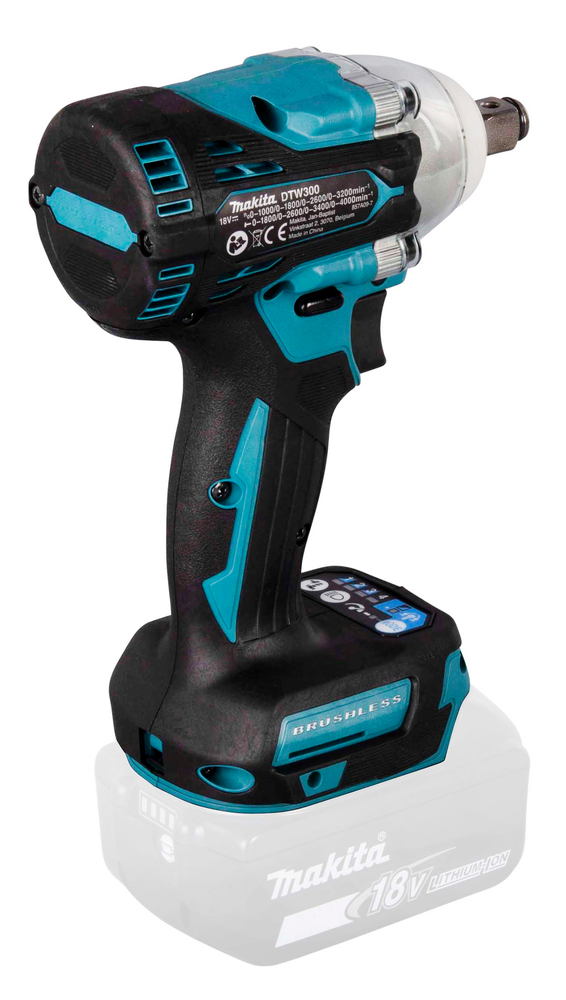 Iskevä mutterinväännin Makita DTW300Z 18V 1/2" 330 Nm