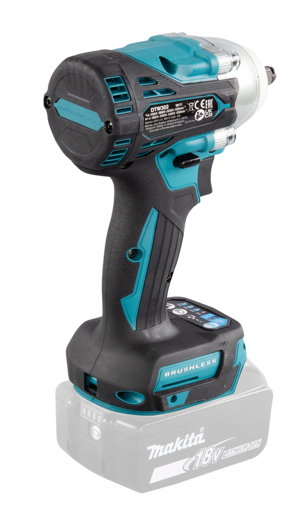 Mutterinväännin Makita DTW302Z 18V, 3/8", 300Nm, hiiliharjaton. Runkoversio