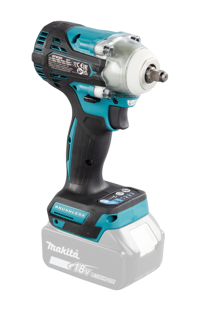 Mutterinväännin Makita DTW302Z 18V, 3/8", 300Nm, hiiliharjaton. Runkoversio