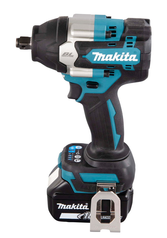 Mutterinväännin Makita DTW700RTJ 18V, 2x5,0Ah, 1/2" kitkarenkaalla, 700Nm, hiiliharjaton