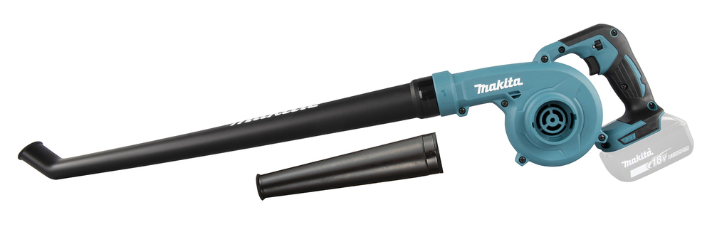 Puhallin Makita DUB186ZX1 18V, 3,1m³/min, 80m/s. Runkoversio. Kahdella putkella