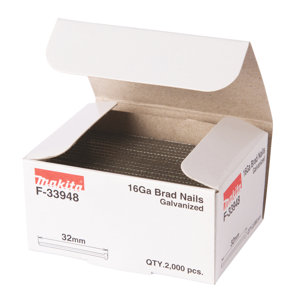 Dyckert naula Makita 1,6X32mm, 16GA, 2000kpl, AF600, GF600