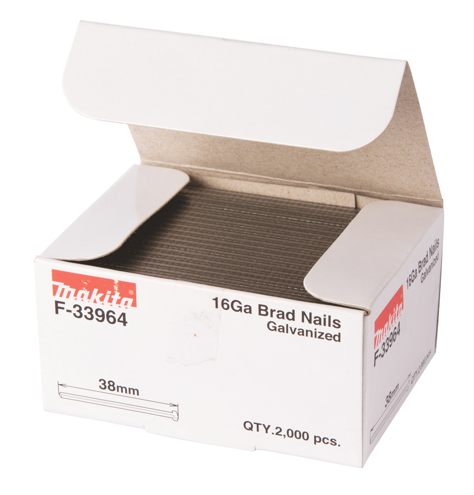 Dyckert naula Makita F-33964 1,6X38mm, 16GA, 2000kpl, AF600, GF600