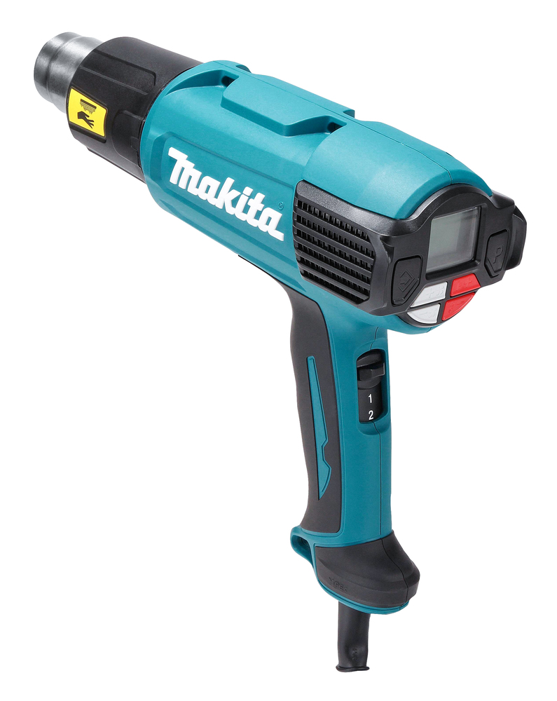 Kuumailmapuhallin Makita HG6531CK 2000W, 50-650°C, termostaatti, LCD, 4 suulaketta