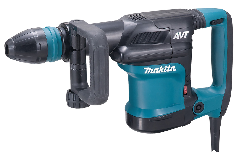 Piikkausvasara Makita HM0871C SDS-Max, AVT, 1100W, 5,6kg, 8,1J, 8,0m/s², taltta 12 asentoa