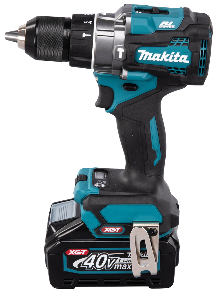 Iskuporakone Makita HP001GM201 40V XGT, 2x4,0Ah, 140/68 Nm, elektroninen momentin säätö, 3,0kg
