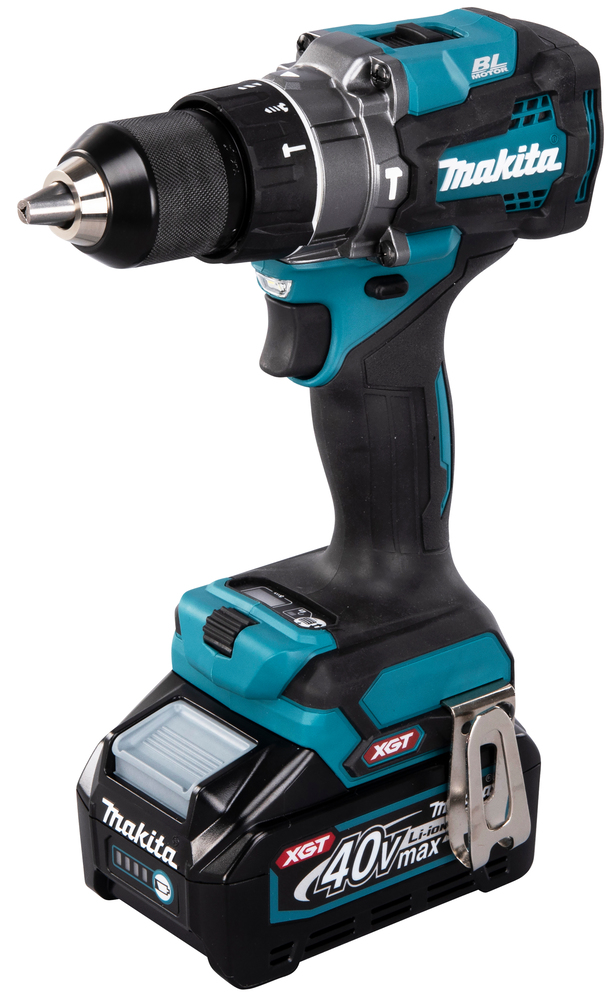 Iskuporakone Makita HP001GM201 40V XGT, 2x4,0Ah, 140/68 Nm, elektroninen momentin säätö, 3,0kg