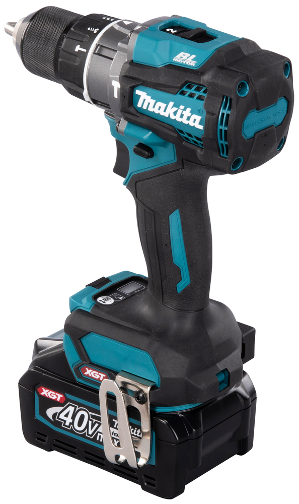 Iskuporakone Makita HP001GM201 40V XGT, 2x4,0Ah, 140/68 Nm, elektroninen momentin säätö, 3,0kg