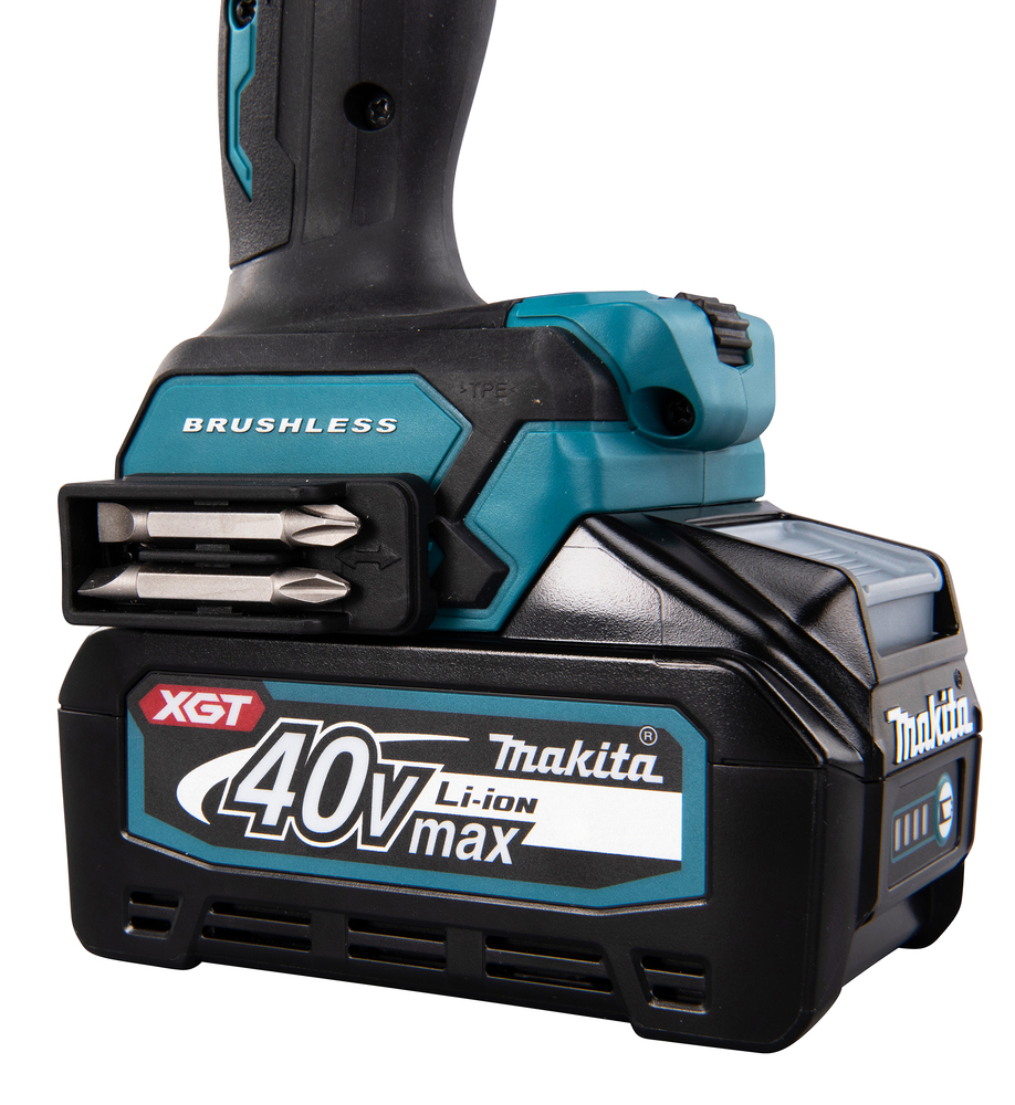 Iskuporakone Makita HP001GM201 40V XGT, 2x4,0Ah, 140/68 Nm, elektroninen momentin säätö, 3,0kg