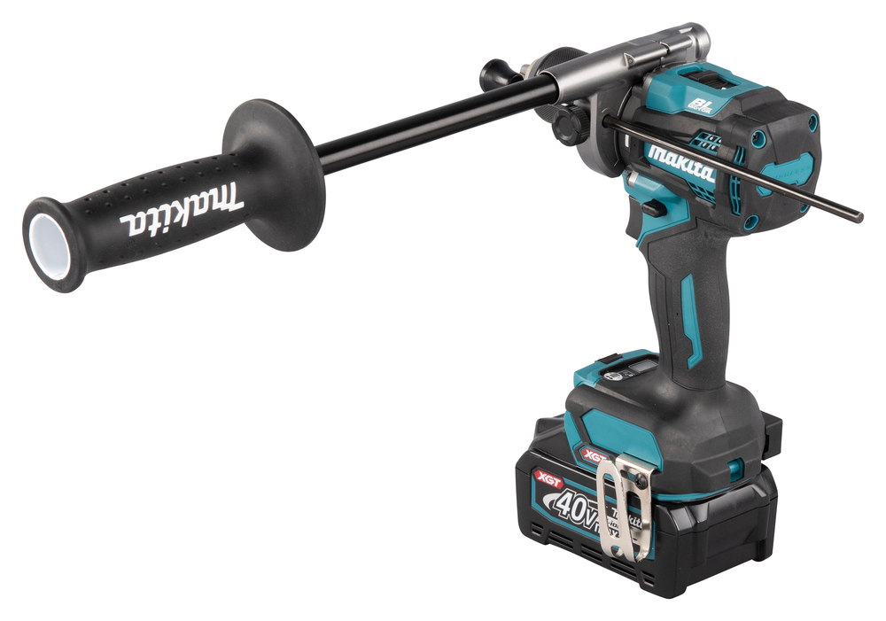 Iskuporakone Makita HP001GM201 40V XGT, 2x4,0Ah, 140/68 Nm, elektroninen momentin säätö, 3,0kg